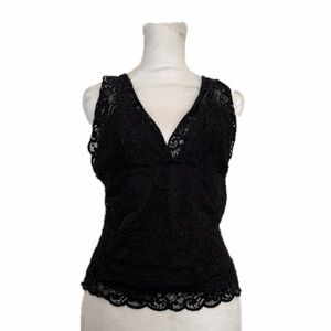 Bebe Black Lace Top